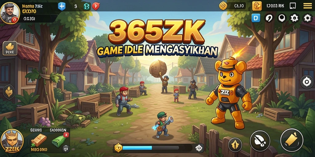 Screenshot gameplay menampilkan aksi seru di dalam 365ZK.