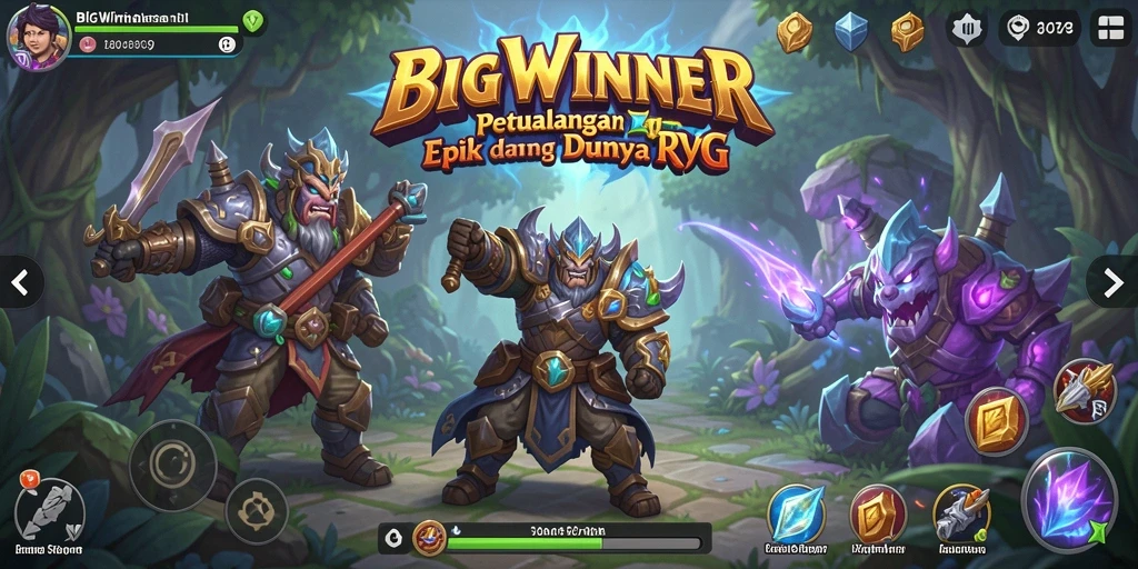 Tampilan gameplay menarik dan petualangan seru dalam BIGWINNER.