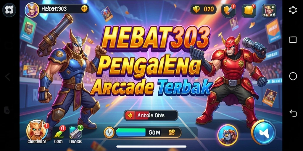 Tangkapan layar gameplay HEBAT303 menunjukkan keseruan arcade yang mendebarkan.