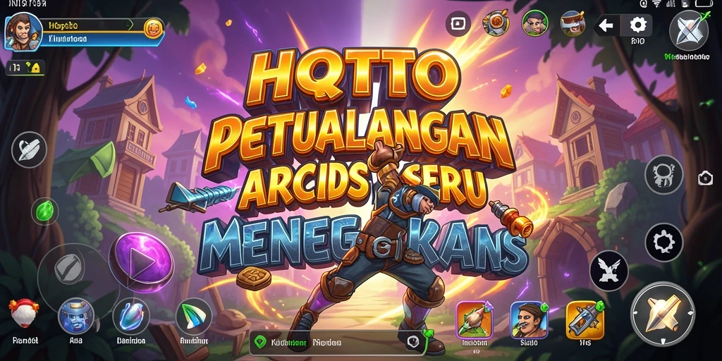 Screenshot permainan HQTOTO menampilkan aksi arcade yang mendebarkan.