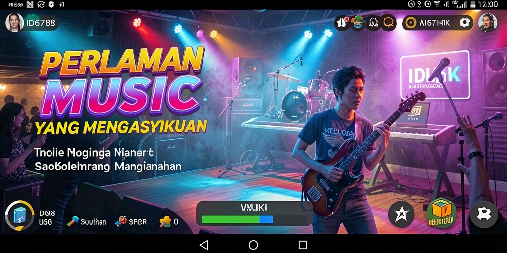 Screenshot gameplay ID6788 menampilkan pengalaman seru bermain musik.