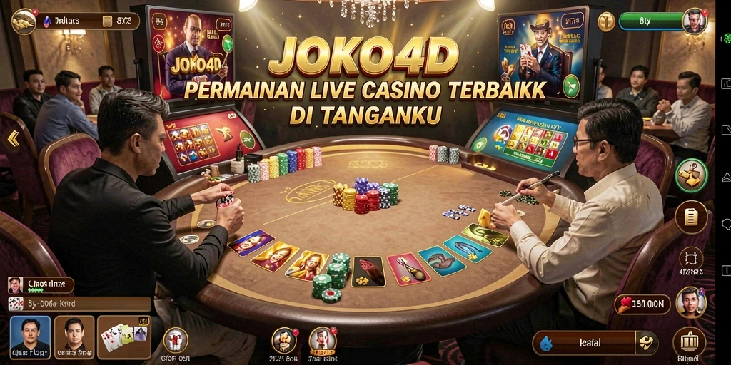Tampilan menarik gameplay Live Casino JOKO4D.