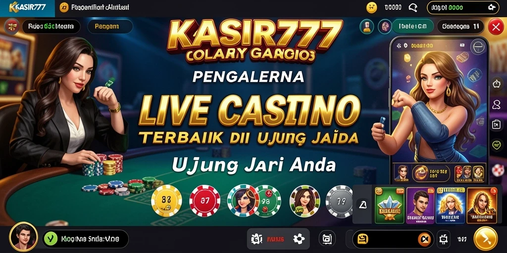 Screenshot KASIR777 menampilkan gameplay Live Casino yang mendebarkan.