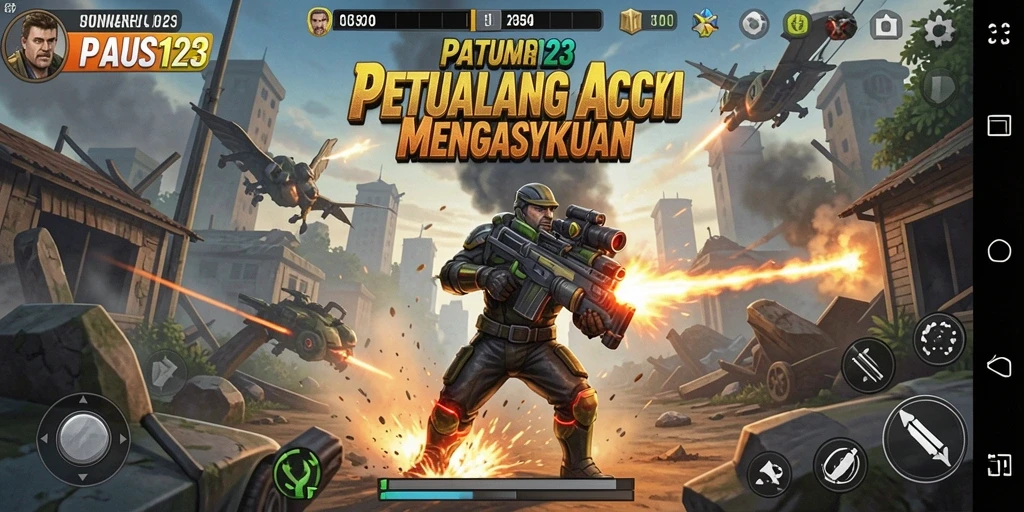 Tampilan gameplay menakjubkan dalam PAUS123 dengan aksi yang mendebarkan.