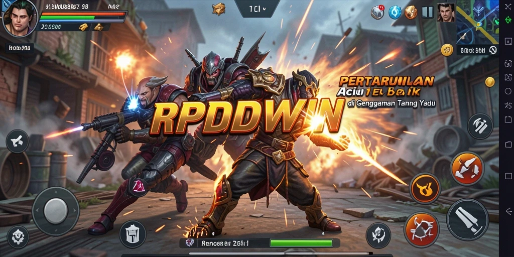 Screenshot RPIDWIN menunjukkan aksi intens dalam pertempuran.