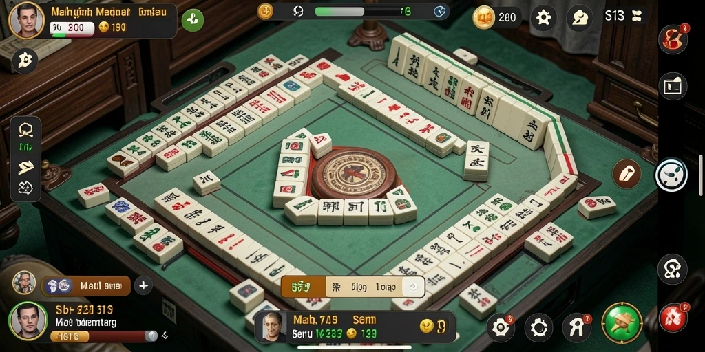 Tampilan gameplay S13 yang menarik dengan elemen Mahjong.